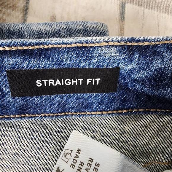 Judy Blue High Waist Vintage Destroyed Straight Leg NWT Blue Size 7/28 - Picture 13 of 16